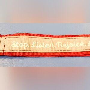 Red and Cream Key Fob